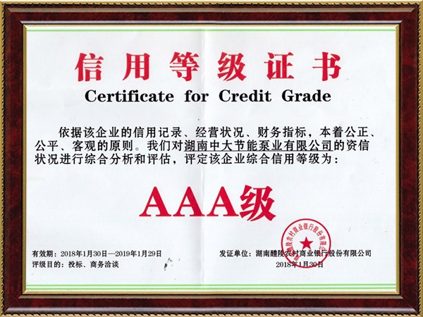 企业信用等级