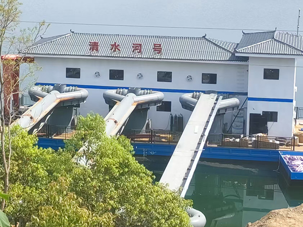 立式旋转接头摇臂式取水泵船-多个摇臂 立式旋转接头摇臂式取水泵船-多个摇臂